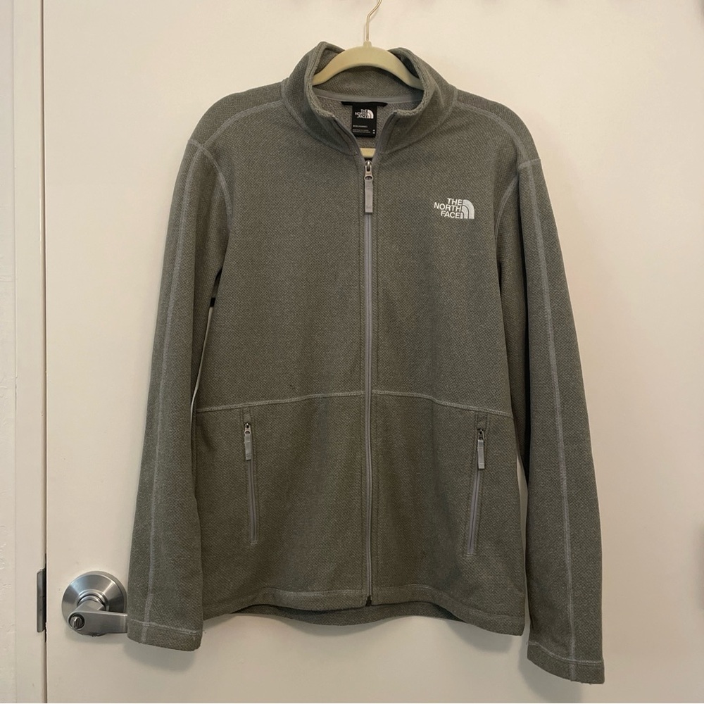 The North Face Light Gray Zip-Up Fleece